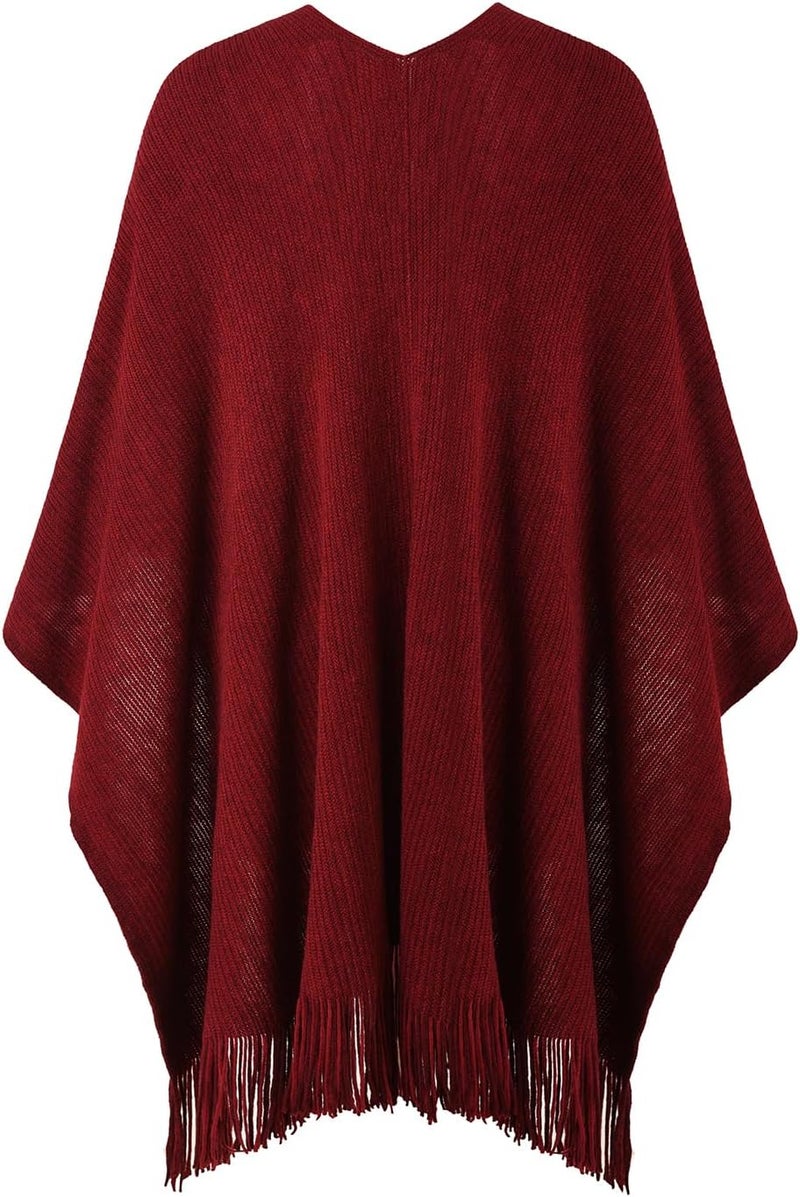 Ferand Shawl Wraps for Women, Cozy Lightweight Poncho Cape with Pockets, Warm for Fall Winter Travel - Image 2